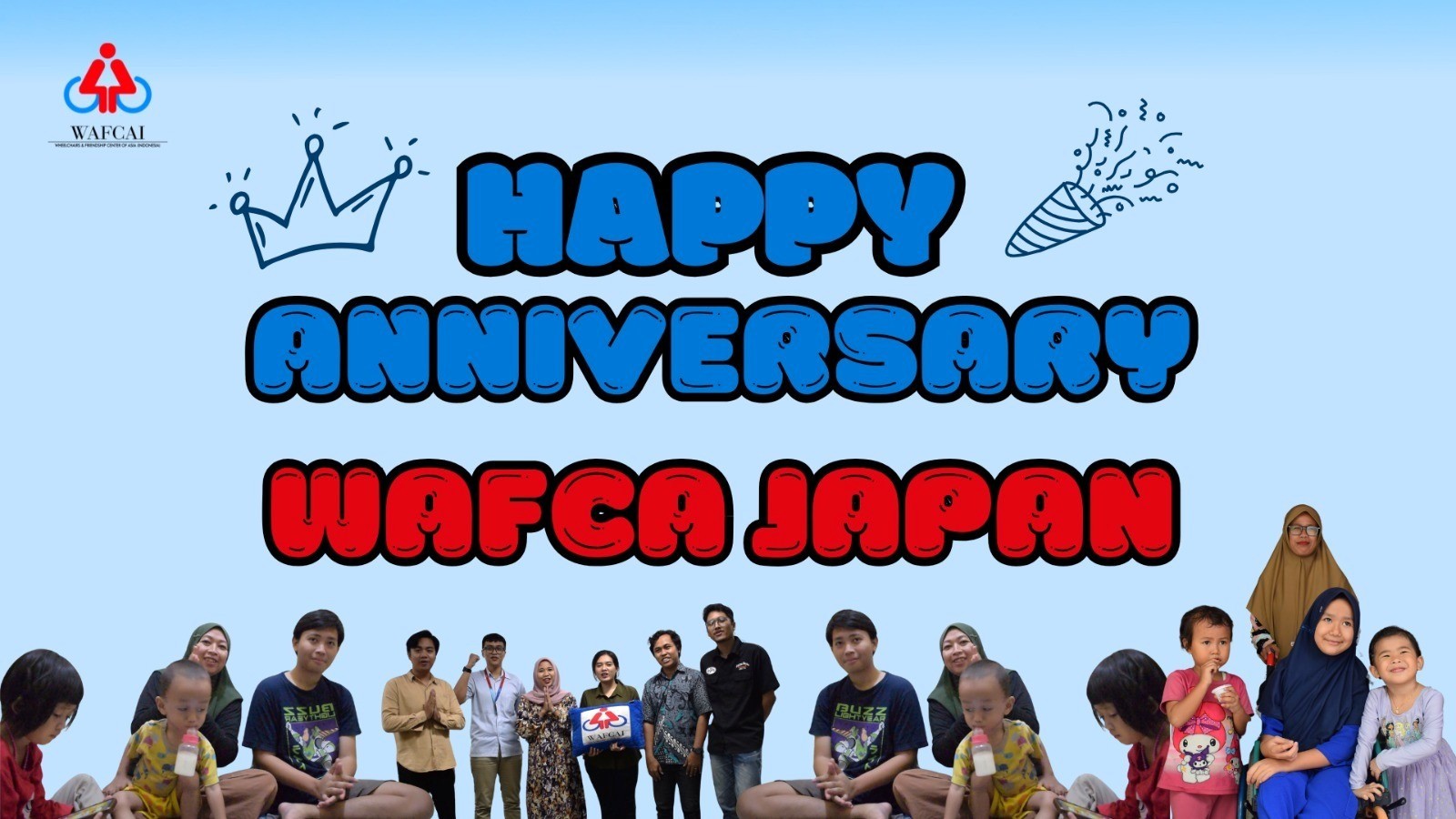 WAFCAインドネシアからWAFCA日本25周年お祝いの動画